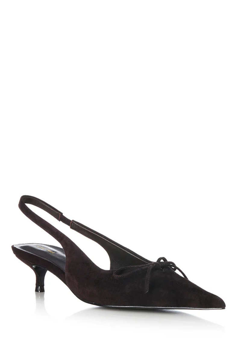 Eva Mule Choc Suede