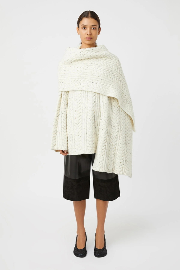 Terrazzo Scarf Cream Fleck