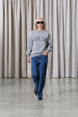 Spencer Sweatshirt Anine Bing Medium Heather Grey Blue