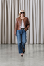 Amber Jacket Cognac Recycled Leather