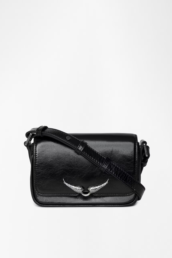 Le Zazi Vintage Patent Bag Black