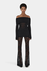 Tozzi Knit Top Black