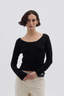 Wool Skivvy Black