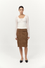 Baby Wool Wrap Top Off White