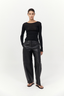 Baby Wool Long Sleeve Top Black