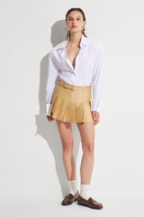 Flora Mini Skirt Beige