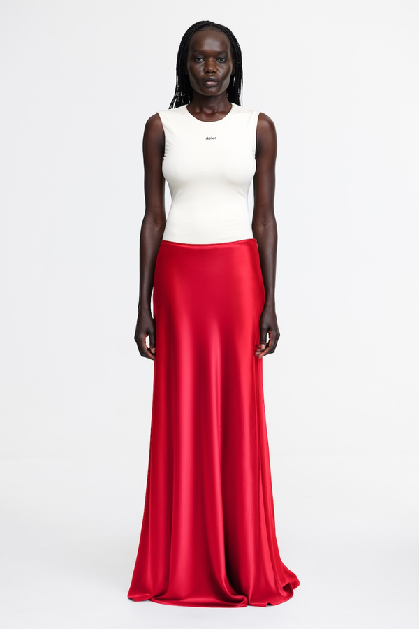 Brosa Maxi Skirt Crimson