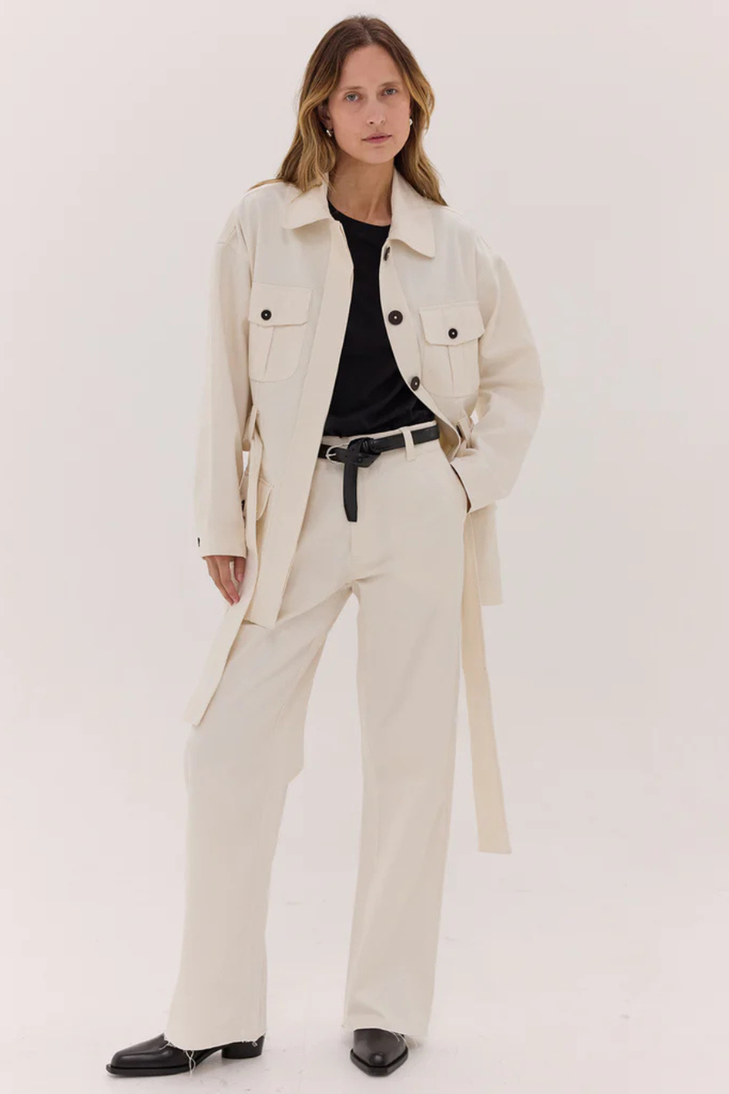 The Denim Safari Jacket Natural