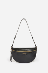 Leather Bum Bag Noir