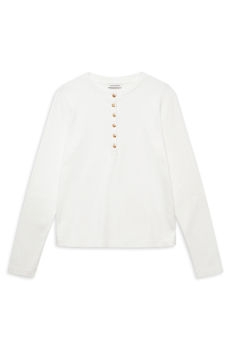 Alessia Long Sleeve Tee Ivory