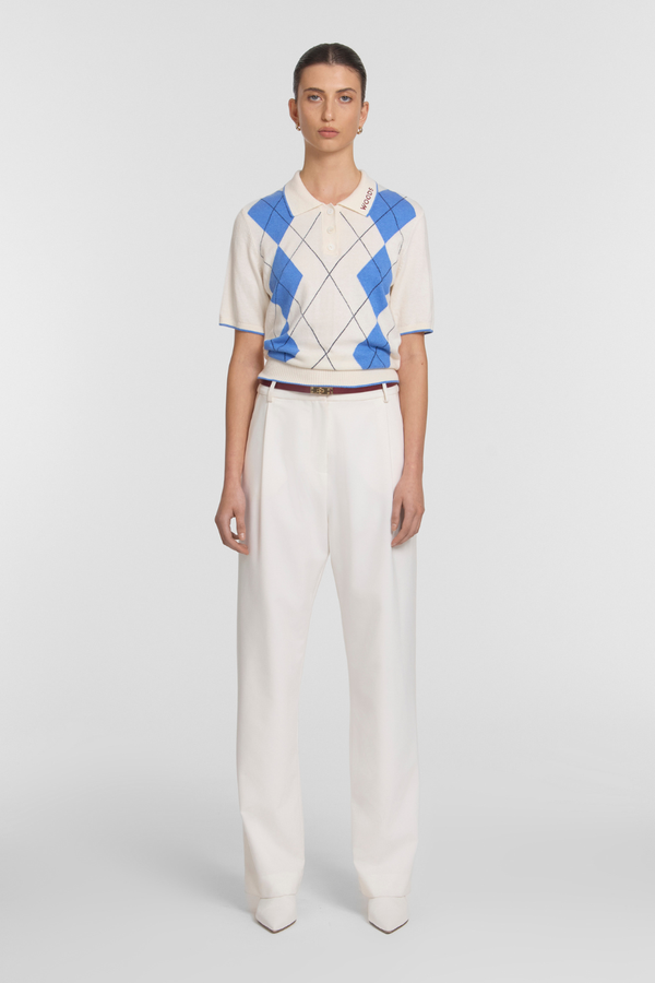 Clover Polo Argyle Print