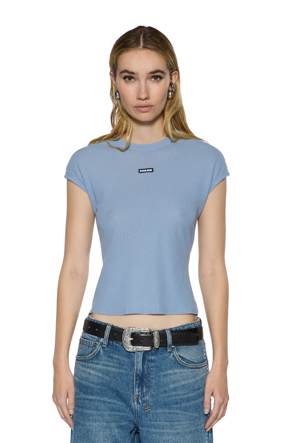 Staple SS Tee Ice Blue Sheer
