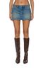Micro Mini Skirt Texas Blue Studded