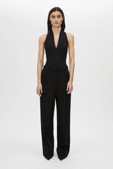 Kestrel Plunge Neck Bodysuit Black