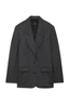 Ross Single Breasted Blazer Dark Heather Grey
