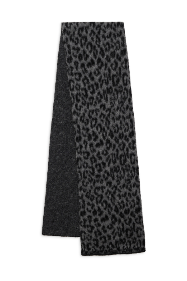 Hannah Scarf Grey Leopard