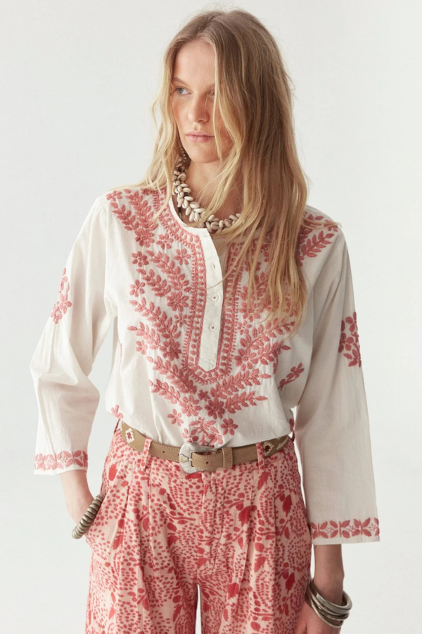 Shyla Blouse Chikan Blossom