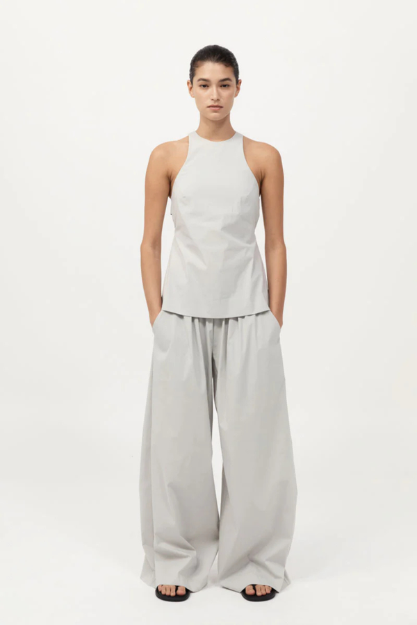 Everyday Drawstring Pants Silver