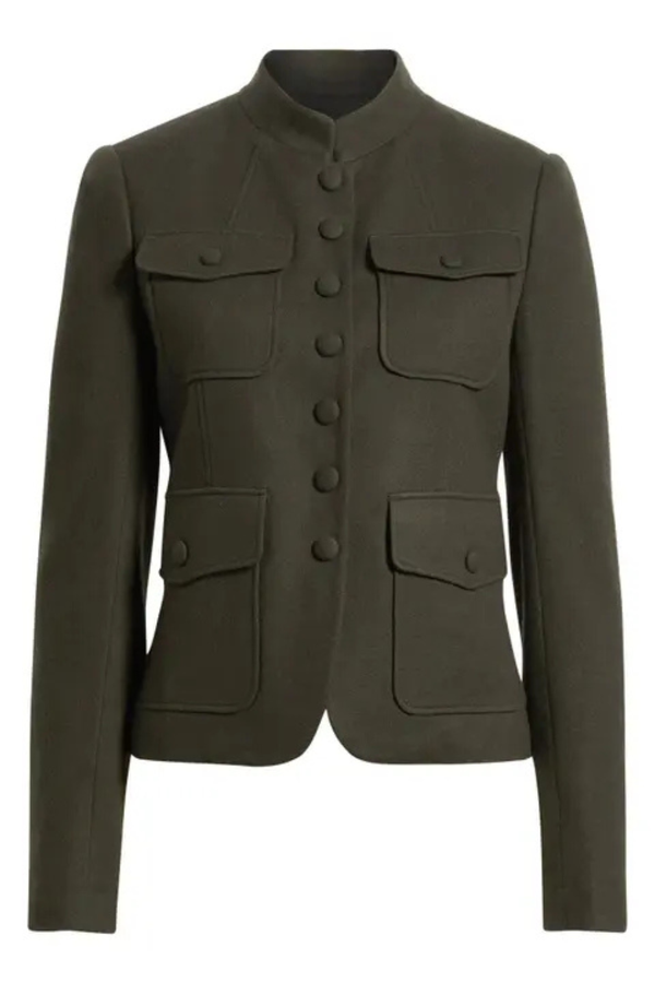 Mercer Wool Blazer Army