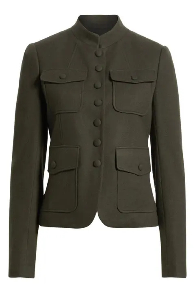 Mercer Wool Blazer Army