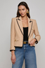 Wylla Tweed Blazer Cappuccino/ Black