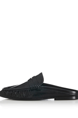 Ivy Black Oily Leather
