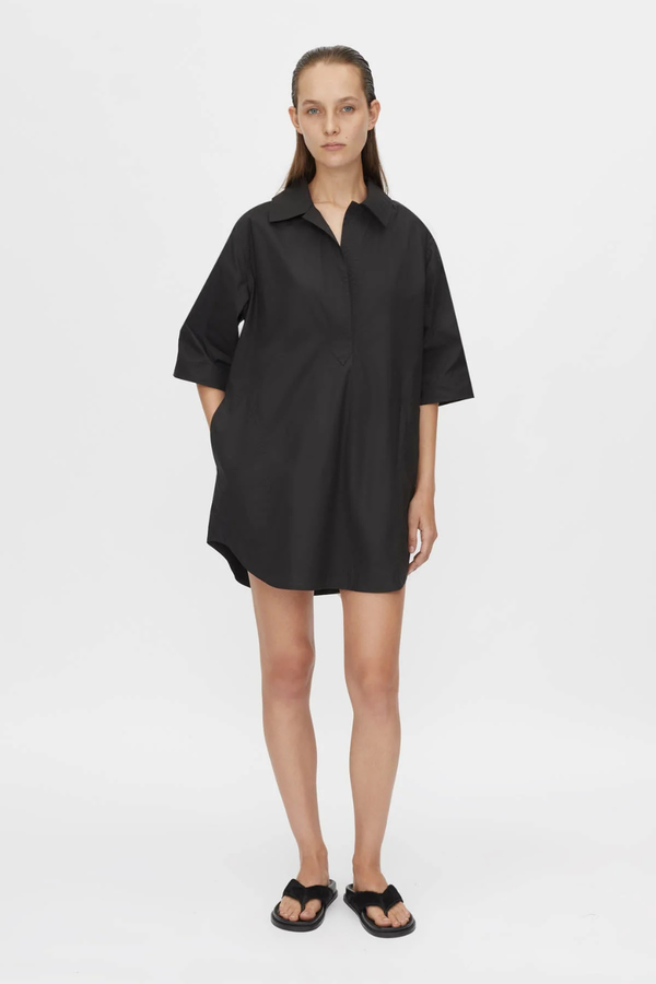 Cumulus Shirt Dress Black
