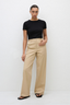 Straight Twill Trouser Sand
