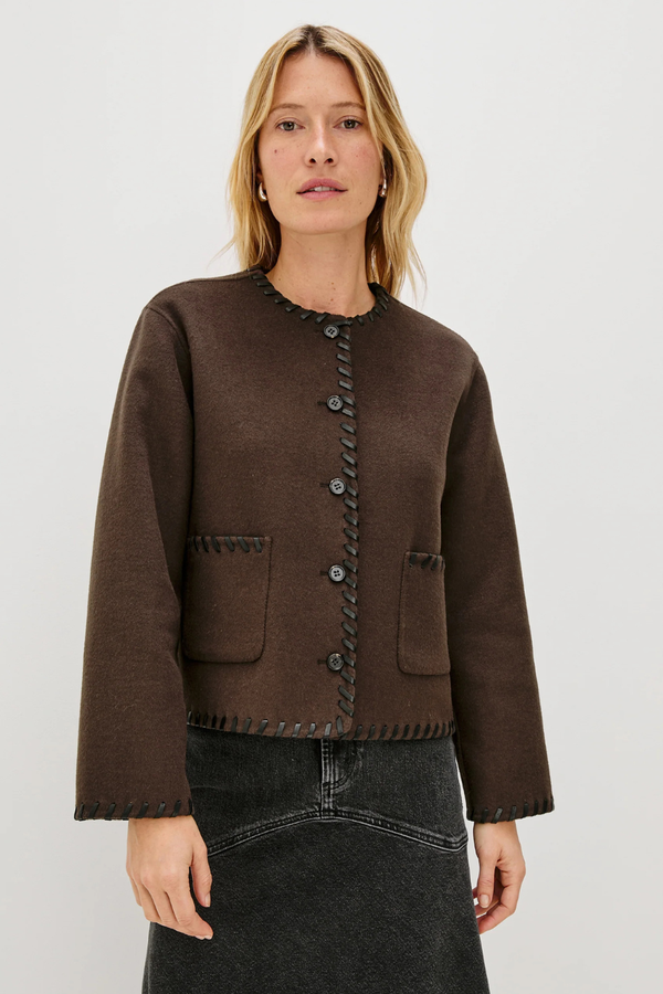 Melanie Jacket Dark Brown
