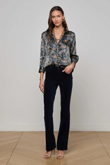 Dani Blouse Midnight Multi Etched Paisley