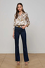 Dani Blouse Smoke Grey Gold Long Horn Chain