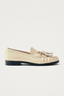 Marietta Onix Cream Leather Loafers