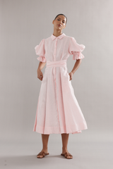 Bloom Dress Pink Linen