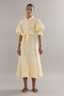 Bloom Dress Yellow Linen
