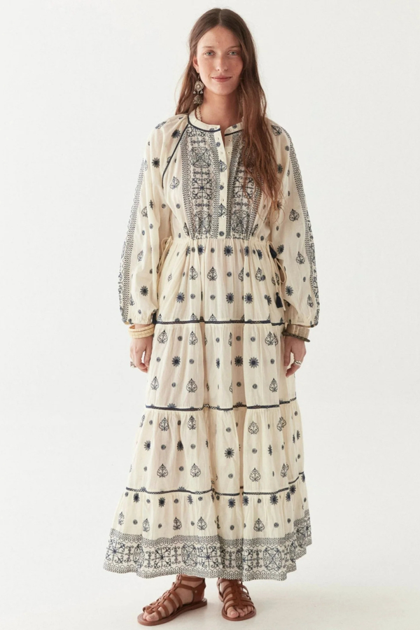 Caroline Dress Off White