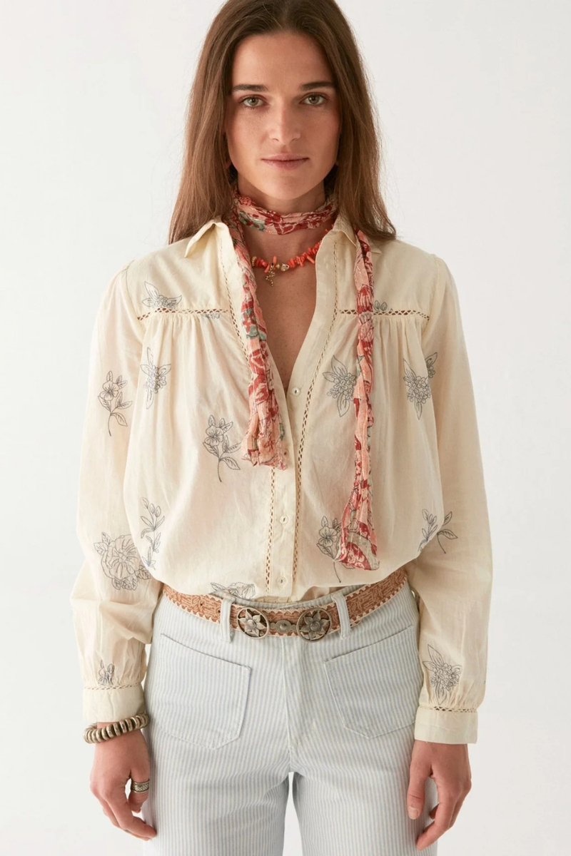 Meg Blouse Blue Note