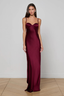 Sayla Silk Gown Dark Port