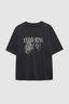 Cohen Tee Leopard Washed Black