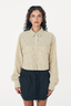 Cole Stripe Crop Shirt Sunflower