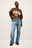 Mima Elasticated Waist Jeans Blue