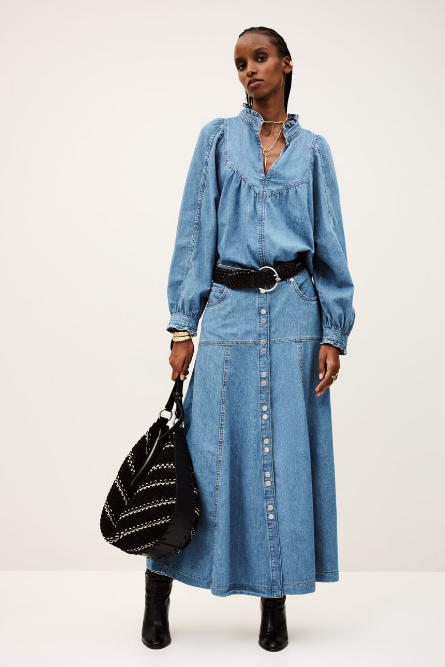 Lay Blouse Light Used Blue | BA&SH – Deval boutique Wanaka