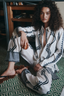 Justine Pant Geo Waves