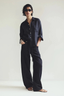 Brynn Drawstring Trouser Linen True Navy