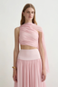 Solene One-Shoulder Top Mauve