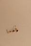 Ophelia Hoops 22k Gold Vermeil Pear Garnet