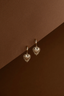 Mini Heart Rays Earrings 22k Gold Vermeil