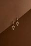 Mini Gypsy Heart Earrings 22k Gold Vermeil