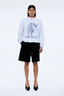 Crawling Leopard Sweater White Marle