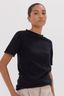 The Funnel Neck Tee Black
