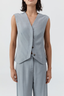 Minimal Tailored Vest Mist